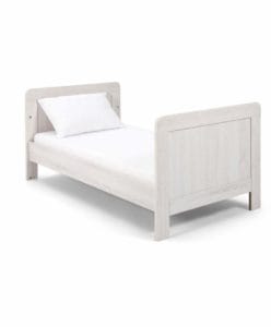 CBAT65600 Atlas Cotbed White 3Quarter Toddlerbed