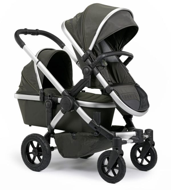 ICandy Peach All Terrain Double Carry cot with Seat Unit World Facing Mode jpg
