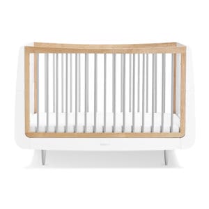 SnuzKot Skandi Cot Bed - White/Grey