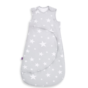 SnuzPouch Sleeping Bag 2.5 Tog – White Stars 0-6m