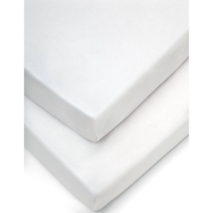 Mamas & Papas Pram Fitted Sheets (Pack of 2) - White