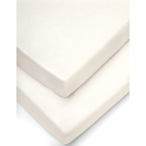 Mamas & Papas Crib Fitted Sheets (Pack of 2) - Cream