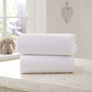 Clair De Lune 2 Pack Cotton Fitted Pram/Crib Sheets