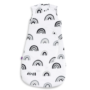 SnuzPouch Sleeping Bag 1 Tog – Mono Rainbow 0-6m