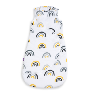 SnuzPouch Sleeping Bag 1 Tog – Mustard Rainbow 0-6m