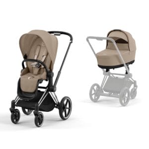 Cybex PRIAM 4 Stroller with Carrycot Cozy Beige