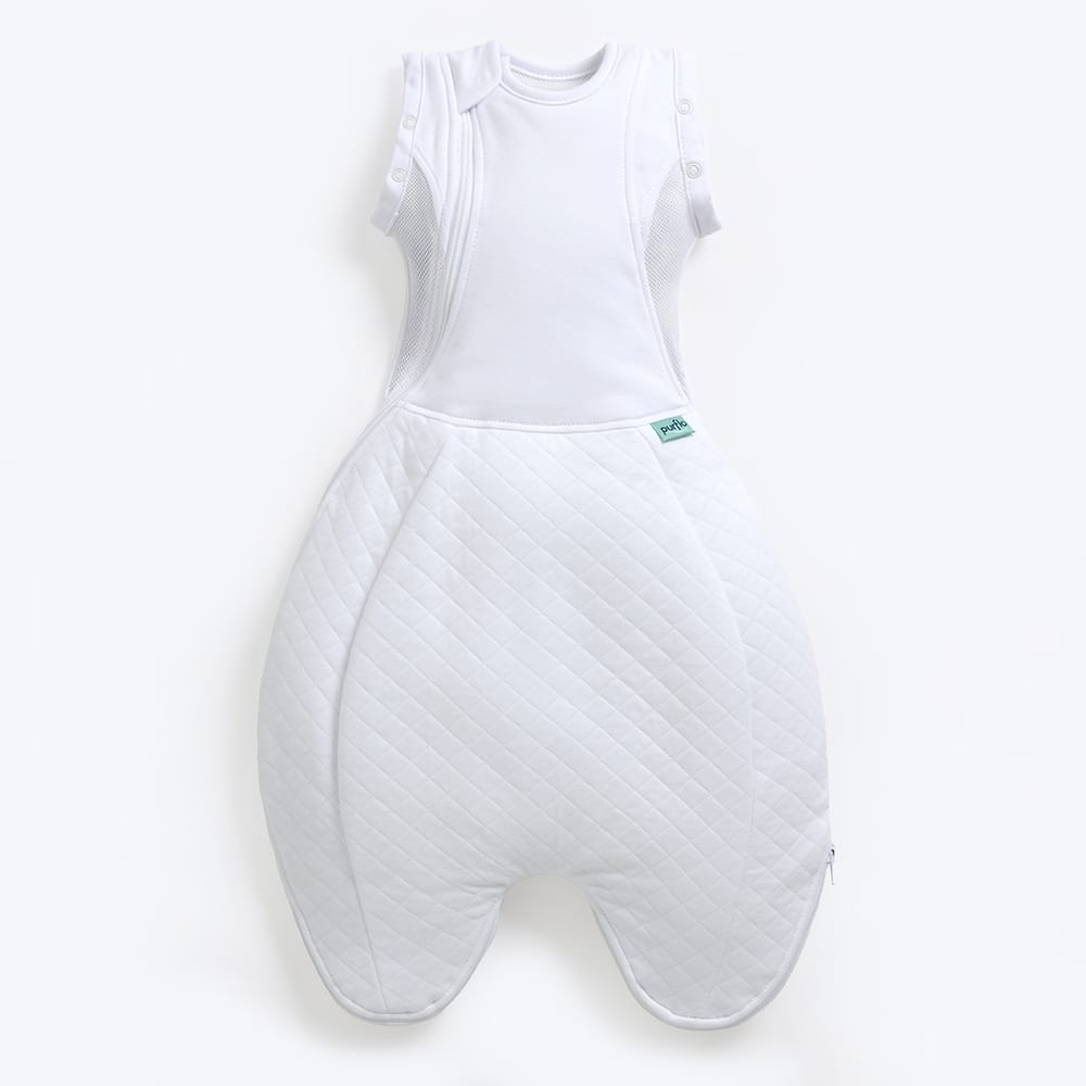 Purflo Swaddle To Sleep Bag White (8)