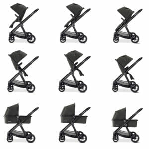Memore V2 Pram Pushchair 11 Piece BLACK