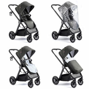Memore V2 Pram Pushchair 11 Piece BLACK