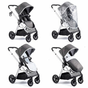 Memore V2 Pram Pushchair 11 Piece CHROME