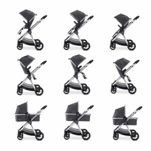 Memore V2 Travel System 13 Piece Pecan i Size CHROME