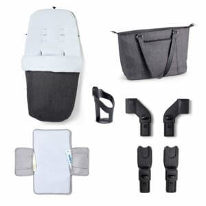 Memore V2 Travel System 13 Piece Pecan i Size CHROME