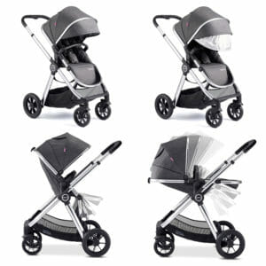 Memore V2 Travel System 13 Piece Pecan i Size CHROME