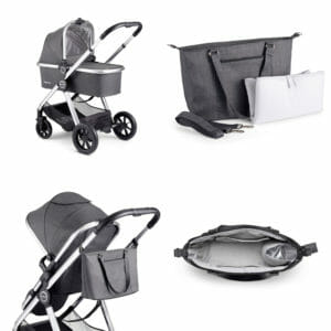 Memore V2 Travel System 13 Piece Pecan i Size CHROME