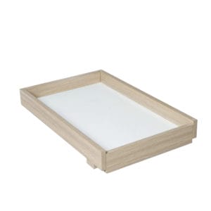 Babymore Cot Top Changer for Luno and Veni Cot Beds - Oak