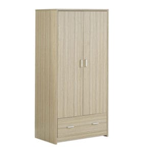 Babymore Luno and Veni Wardrobe - Oak