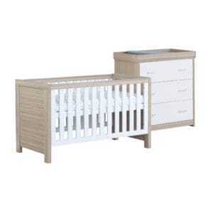 Babymore Luno Room Set 2 Pieces - White Oak