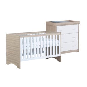 Babymore Veni Room Set 2 Pieces - White Oak