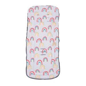 COSATTO GIGGLE 3 QUAD PRAM PUSHCHAIR FOOTMUFF NIGHT RAINBOW 2 RGB