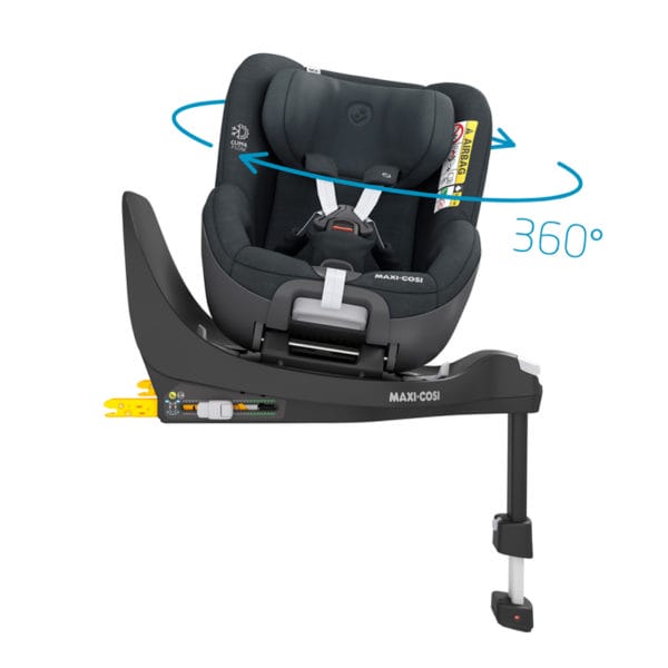 PNG 72 DPI 8045550110U1Y2021 2021 maxicosi carseat babytoddlercarseat pearl360 grey authenticgraphite flexispinrotation side