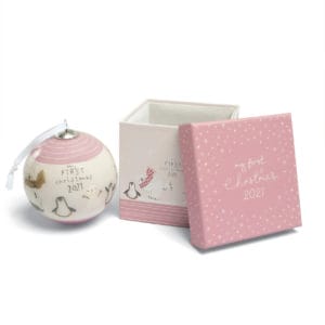 Mamas & Papas My First Xmas 2021 Bauble - Pink