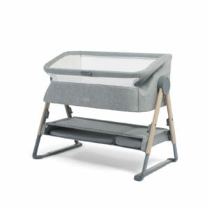 Mamas & Papas Lua Bedside Crib - Grey