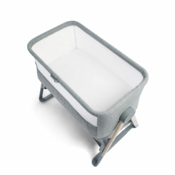 Mamas & Papas Lua Bedside Crib - Grey