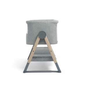 Mamas & Papas Lua Bedside Crib - Grey