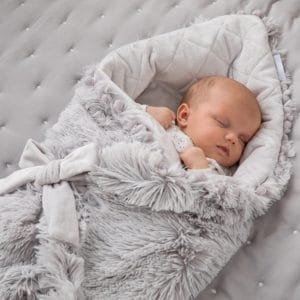 Bizzi Growin BABY BLANKET - WHISPER GREY- KOOCHIWRAP