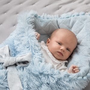 Bizzi Growin BABY BLANKET - POWDER BLUE - KOOCHIWRAP