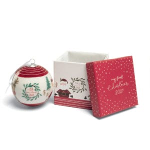Mamas & Papas My First Xmas 2021 Bauble - Red