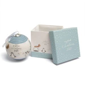 Mamas & Papas My First Xmas 2021 Bauble - Blue