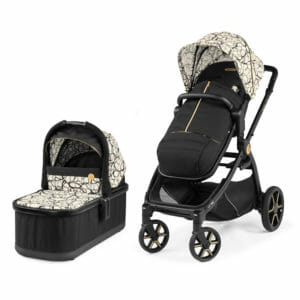 Peg Perego Ypsi Stroller and Carrycot Graphic Gold