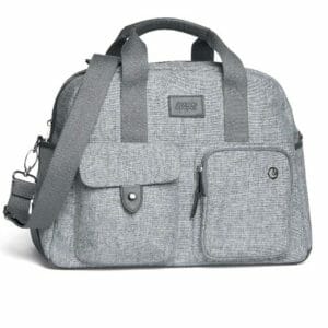 Mamas papas bowling style changing bag with bottle holder skyline grey bag 77002.1611059638