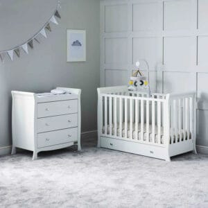 Ickle Bubba Snowdon 4 in 1 Mini Cot Bed and Changing Unit