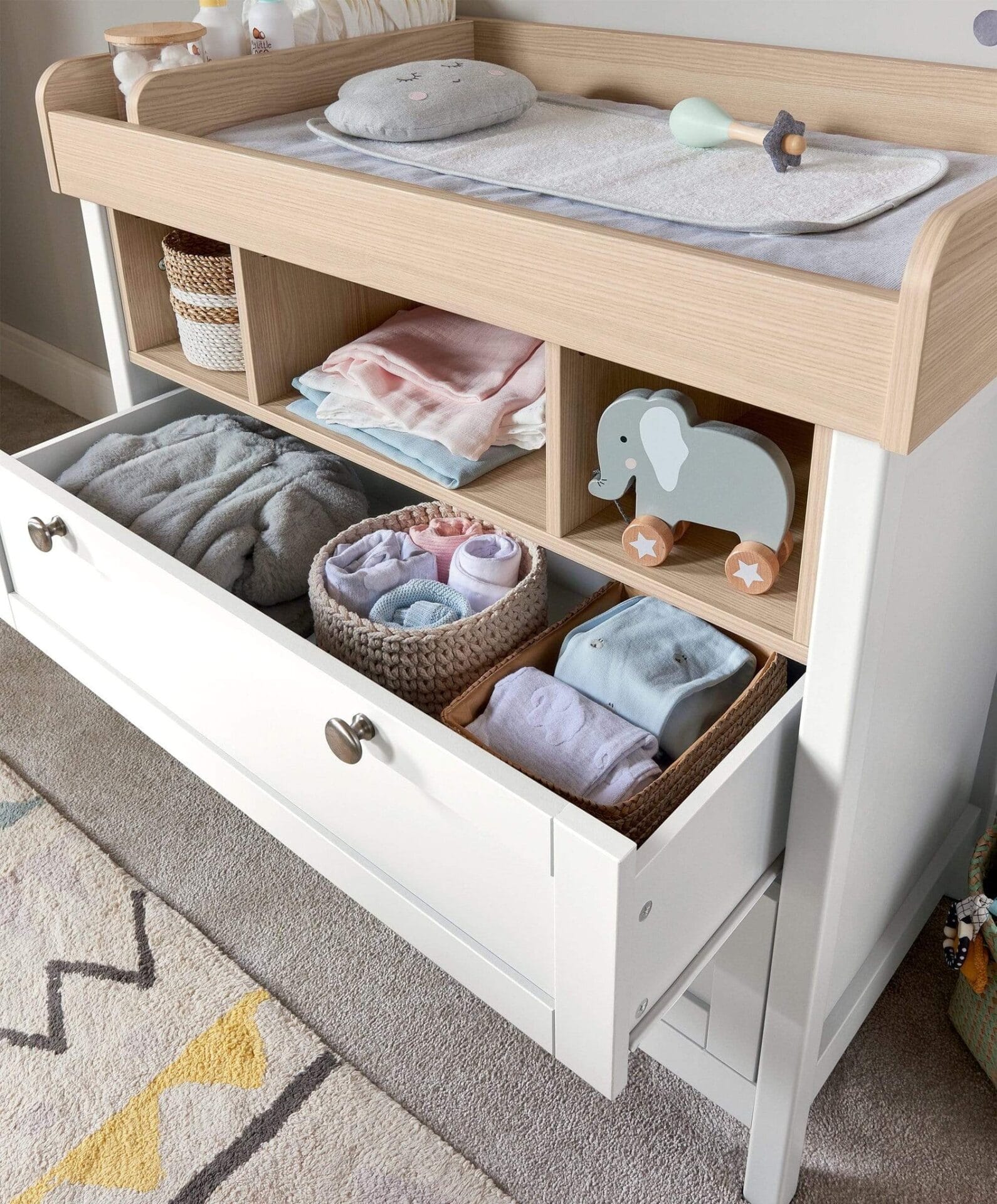 Mamas Papas Harwell 2 Piece Baby Cot Bed Set With Dresser Changer White 33393149542565 1024x1024@2x