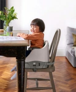 Bug 3 in 1 Floor & Booster Seat with Activity Tray – Pebble Grey2