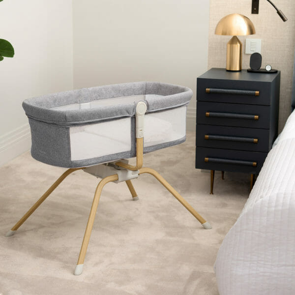 Babymore Air Motion Gliding Crib - Slate