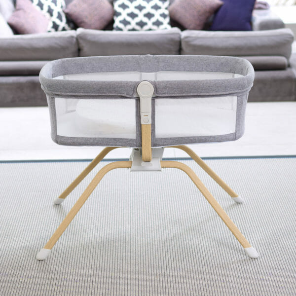 Babymore Air Motion Gliding Crib - Slate