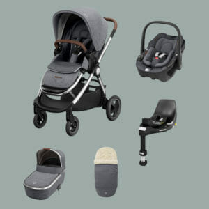 Maxi-Cosi Adorra Luxe and Pebble 360 i-Size Bundle - Twillic Grey