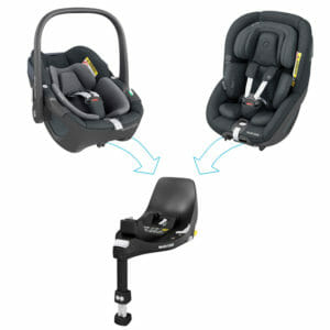 Maxi-Cosi Pebble 360 and Pearl 360 i-Size Car Seats with 360 Base