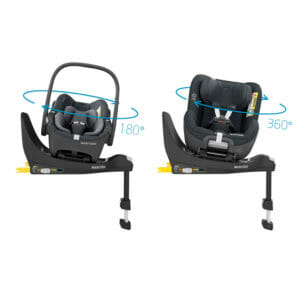 Maxi-Cosi Pebble 360 and Pearl 360 i-Size Car Seats with 360 Base