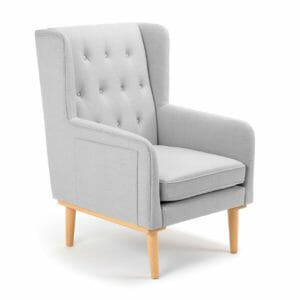 Babymore Lux Nursing Chair and Stool - Grey