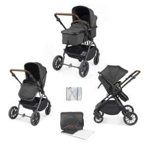 Ickle Bubba Cosmo 2in1 Plus Pushchair Graphite Grey
