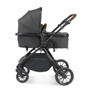 Ickle Bubba Cosmo i-Size Travel System With Stratus Car Seat and Isofix Base Graphite Grey