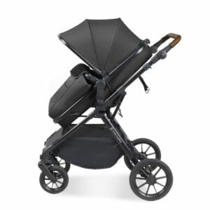 Ickle Bubba Cosmo i-Size Travel System With Stratus Car Seat and Isofix Base Graphite Grey