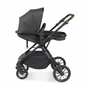 Ickle Bubba Cosmo i-Size Travel System With Stratus Car Seat and Isofix Base Graphite Grey