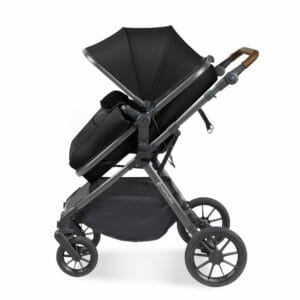 Ickle Bubba Cosmo i-Size Travel System With Stratus Car Seat and Isofix Base Black