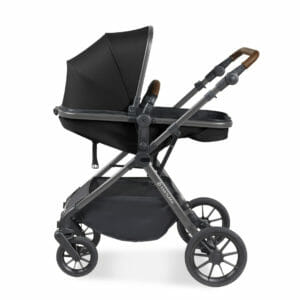 Ickle Bubba Cosmo i-Size Travel System With Stratus Car Seat and Isofix Base Black