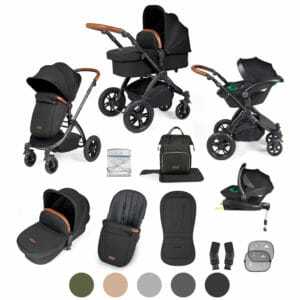 Ickle Bubba Stomp Luxe All-in-One i-Size Travel System with Isofix Base
